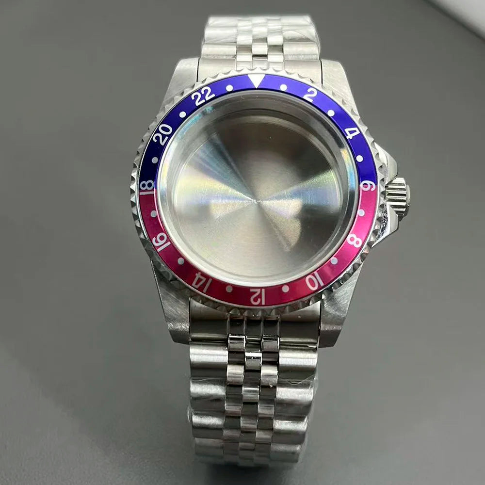 Retro Diver case 39mm,10bar waterproof stainless steel sapphire crystal case, suitable for NH34, NH35, NH36 mechanical movement accessories