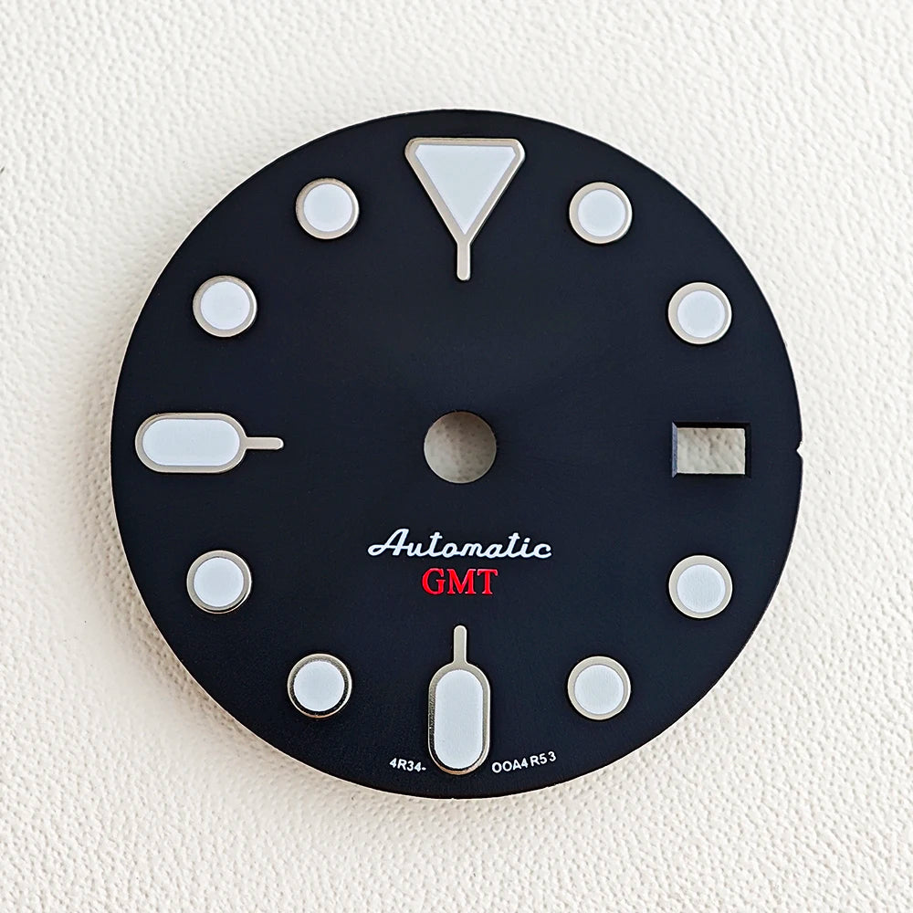 28.5mm SKX007 watch dial NH34 NH35 NH36 automatic SRP Green Luminous Custom logo