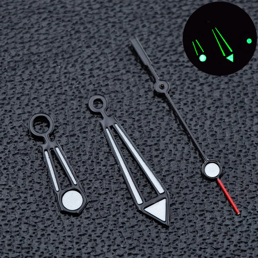 31.7mm seamaster Watch Dial For 300 Series NH35 NH36 Movement 6 O‘clock Date C3 Green Luminous Mechanical Watch Parts