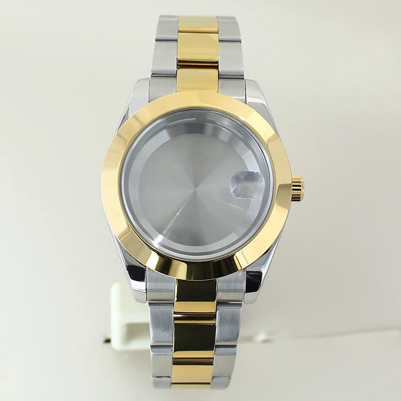 36mm 39mm Bevel Edge Watch Case Bracelet Sapphire Crystal For Seiko NH35 NH36 NH38 NH34 Miyota8215 Movement 28.5 Dial