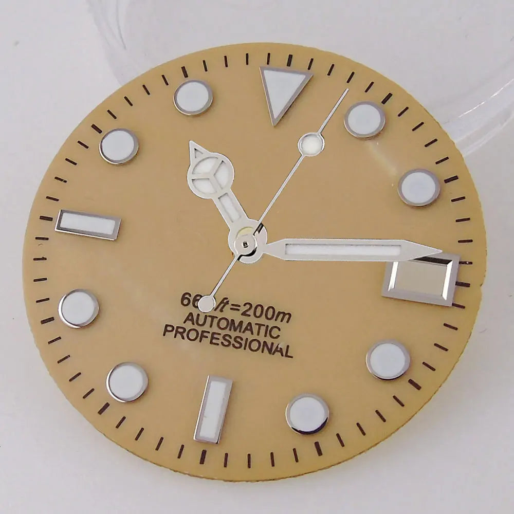 SUB MOP Watch Dial 29mm para sa NH 35 NH 36 D iver na Mga Bahagi ng Relo Itim/Kahel/Puti 3.8/3 dial feet Berde Luminous