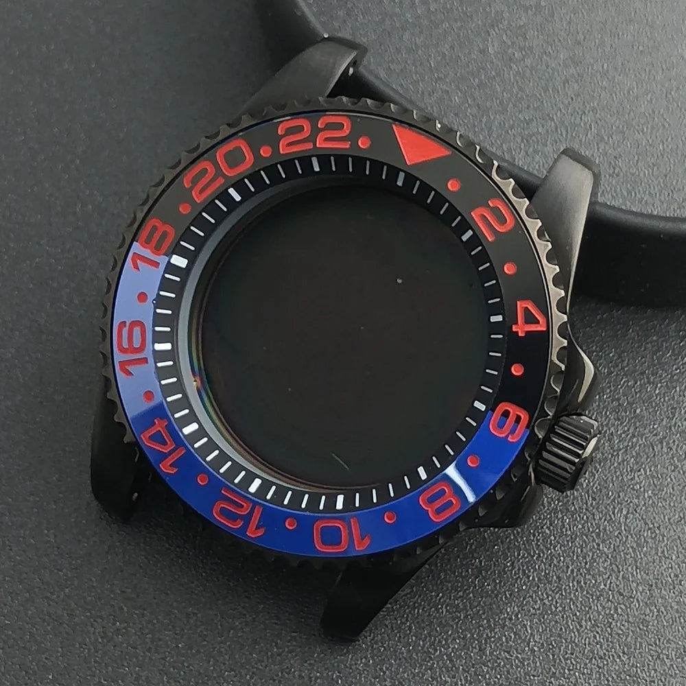 40.5mm Submariner Case GMT with Chapter Ring for NH34 NH35 NH36 Movement Sapphire 10ATM