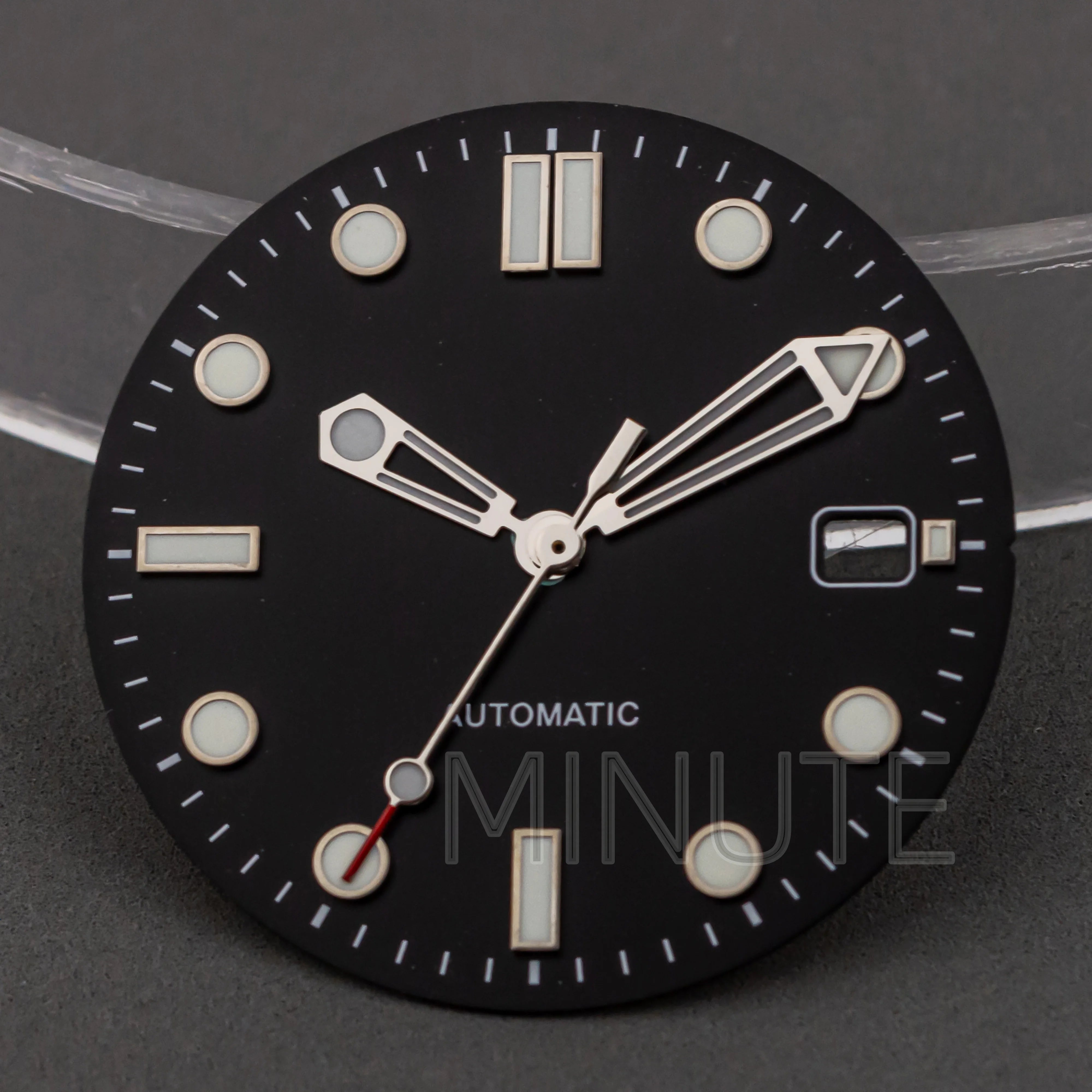 31mm Watch Dial and hands for Seamaster 300 Luminous Needles Dial fit NH35 NH36 Movement