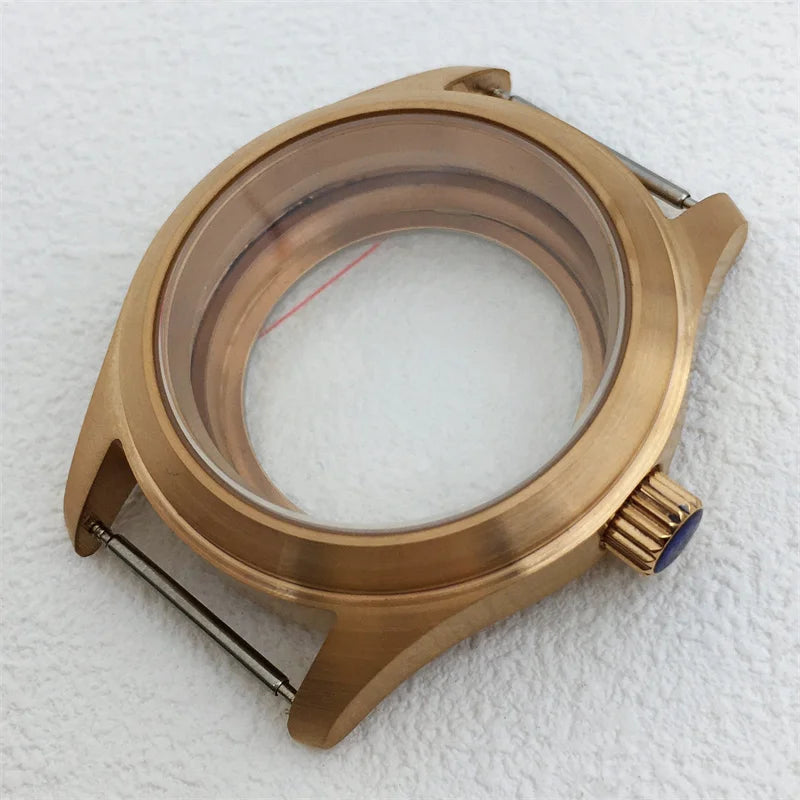 Miyota 9015 watch case 36mm 39mm explorer Mod Brushed Dome Sapphire Glass Fit NH35 NH36 ETA2824 PT5000 Miyota9015 10bar