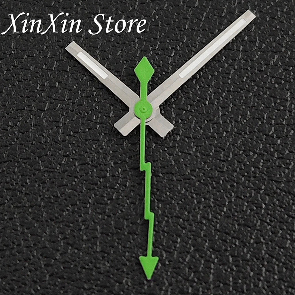 Black NH35 28.5mm Watch Dial Who Cares With Lightning Second Hands For NH35 4R35 Movement Who Cares Lt's Already Late Replace Watch Dial