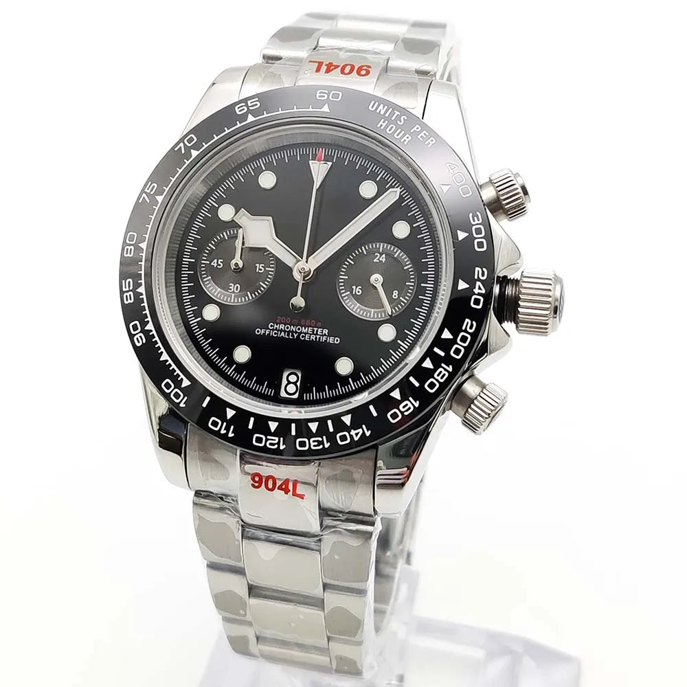 Daytona Mod Sterile Chronograph Watch Customizable VK64 Quartz