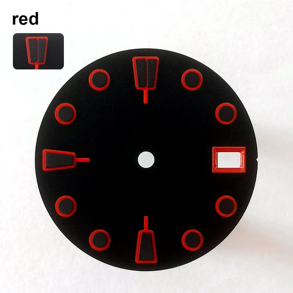 151 type of dials Submariner 28.5mm dial with calendar window suitable for NH35 movement luminous dial can support DIY dial customization name/logo
