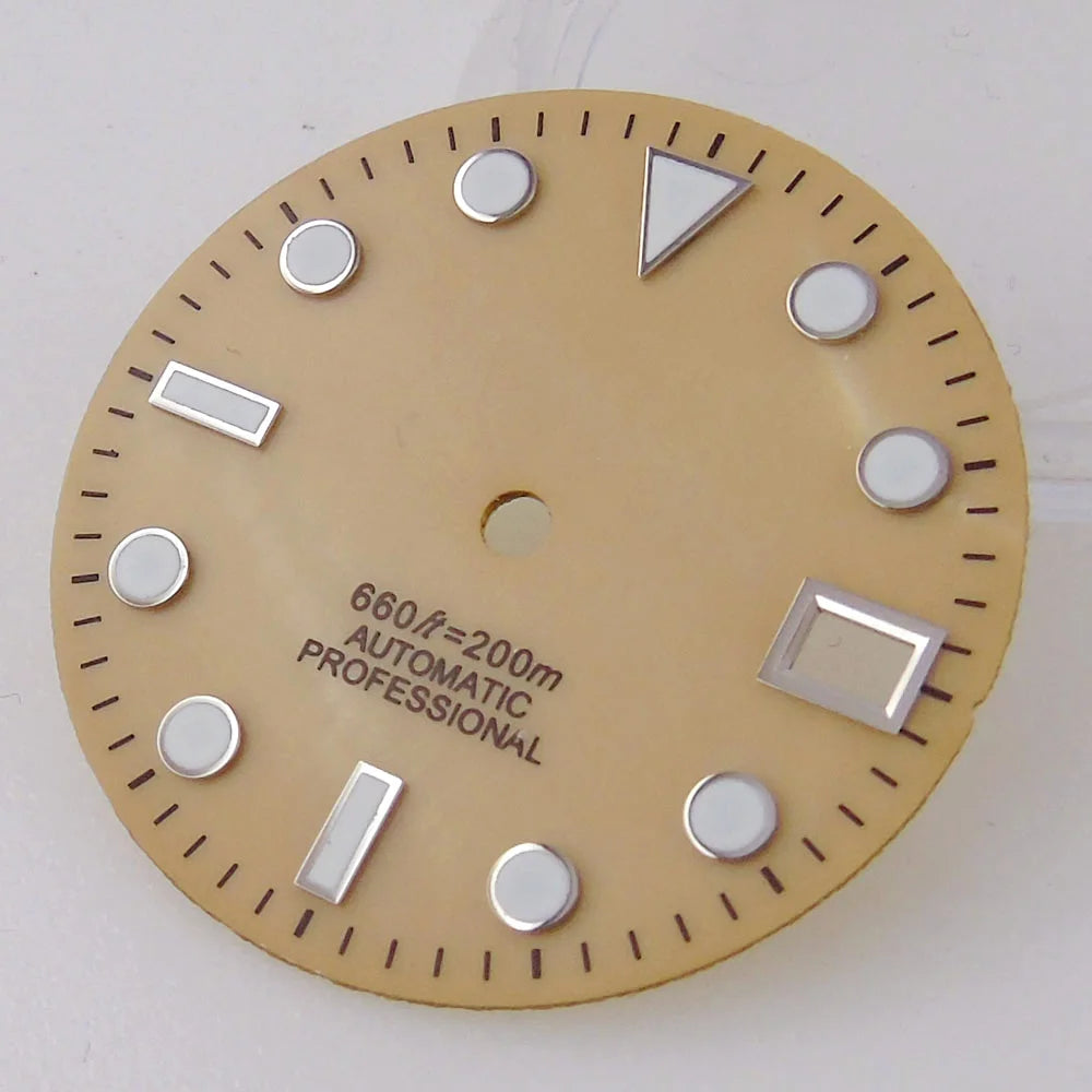 SUB MOP Watch Dial 29mm para sa NH 35 NH 36 D iver na Mga Bahagi ng Relo Itim/Kahel/Puti 3.8/3 dial feet Berde Luminous