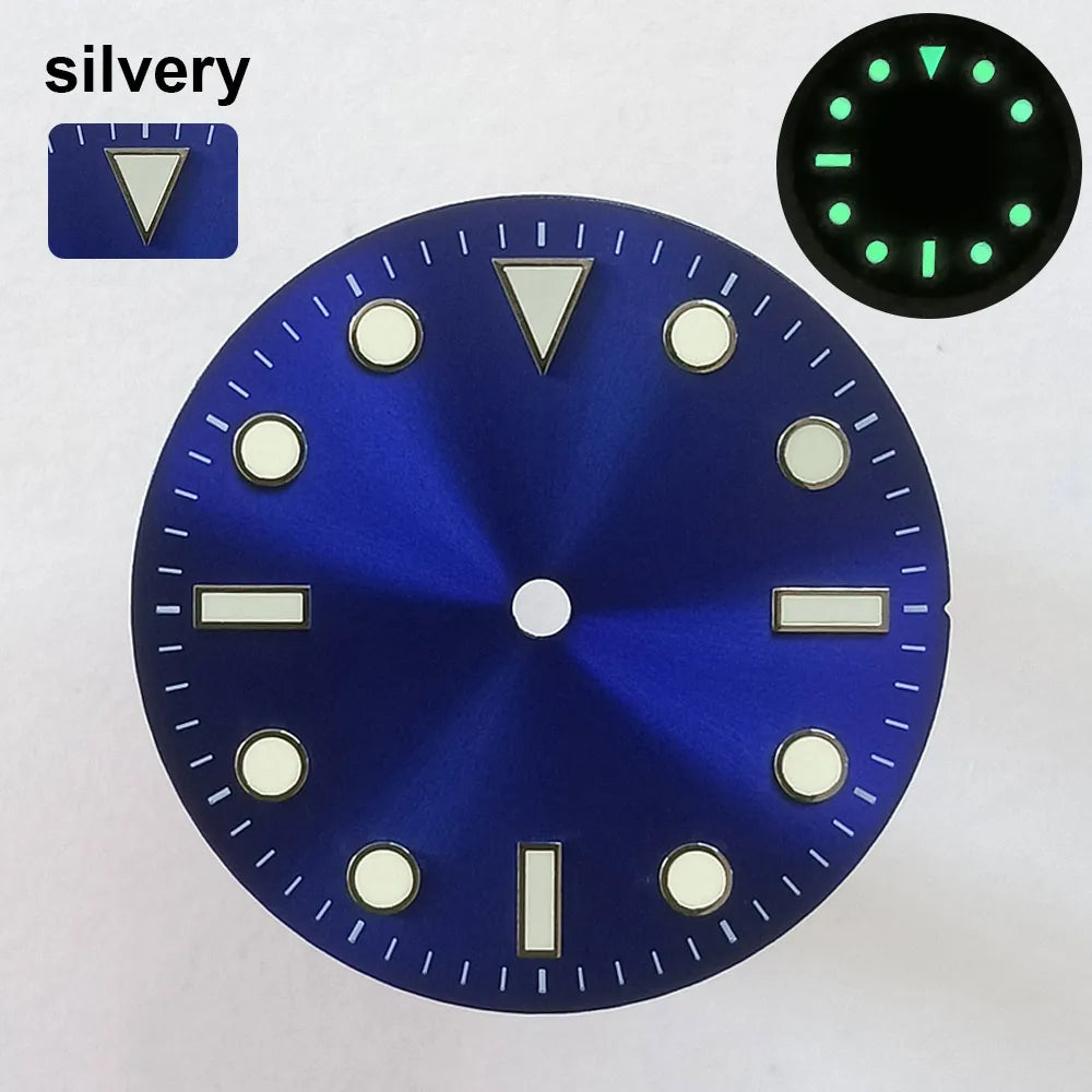 151 type of dials Submariner 28.5mm dial with calendar window suitable for NH35 movement luminous dial can support DIY dial customization name/logo