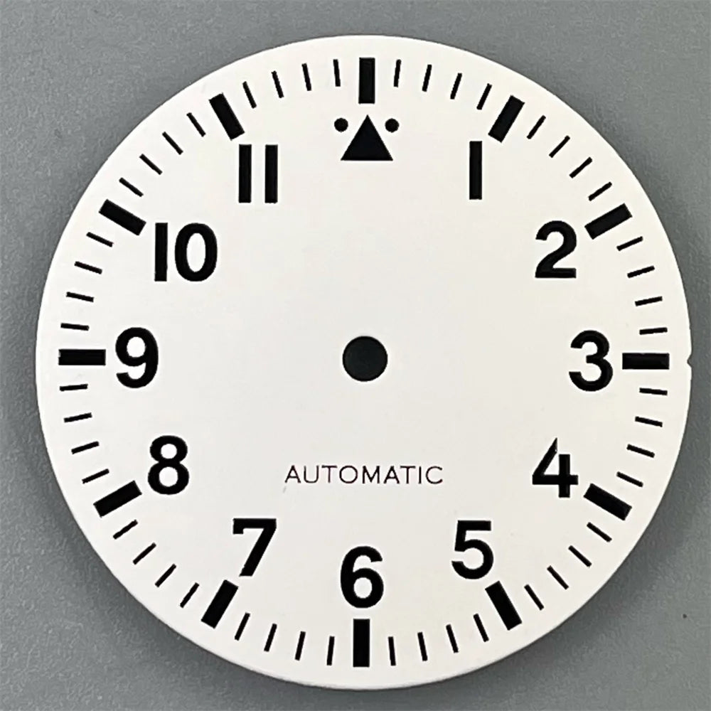 29mm NH35 Watch Dial White Black Blue Dial Green Luminous Fit TMI NH35 NH36 ETA2824 Mingzhu DG2813 Miyota8215 PT5000 Movement