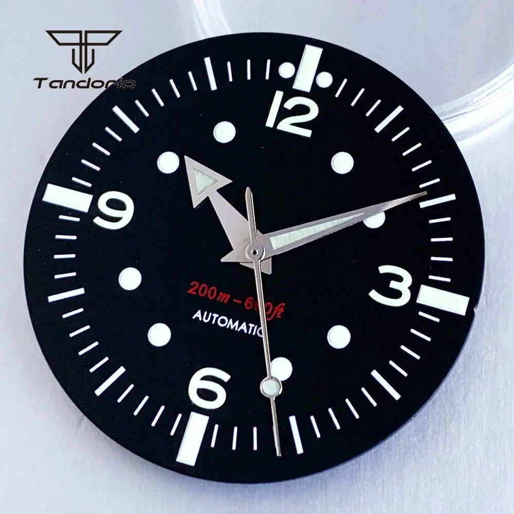 40mm Serica Mod ダイブケース ドーム型サファイア + ブレスレット + 31mm 文字盤 + 針 Mod アクセサリー NH35 NH36 NH38 ETA2824 PT5000 ST2130 Miyota8215 に対応