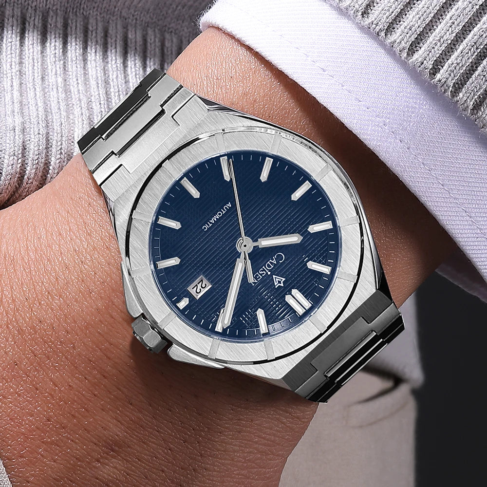 CADISEN Dress Watch C8242 40MM AR Sapphire NH35 Movt Royal Oak Mod