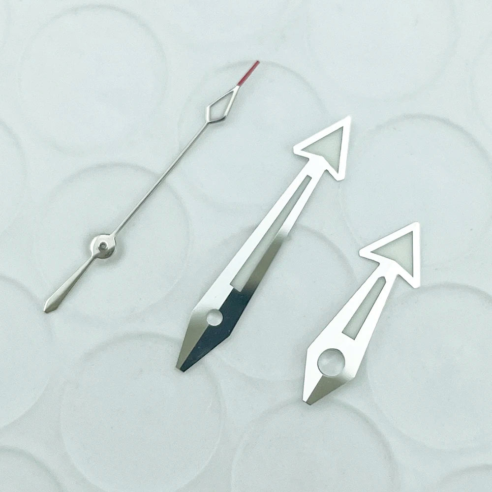 33mm No Logo Black Orange Gradient Sterile Watch Dial for Nh38 Nh35 Movement Planet Style Mens Watch BGW9 Lume + Hands