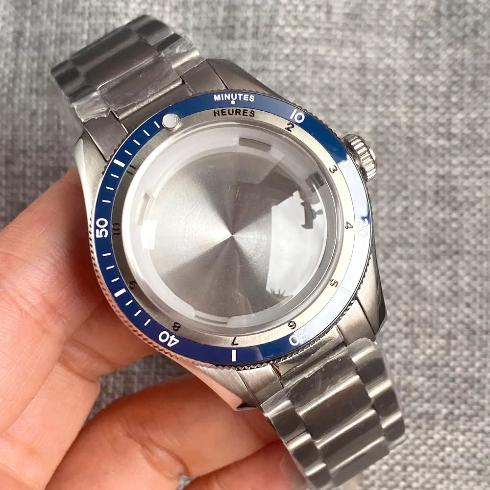 Serica Diver Case 20bar Diving Steel Watch Case for NH34 NH35 NH36 NH37 NH70 NH72  ETA2824 PT5000 Bow Sapphire Glass 120click Bezel Ceramic Insert