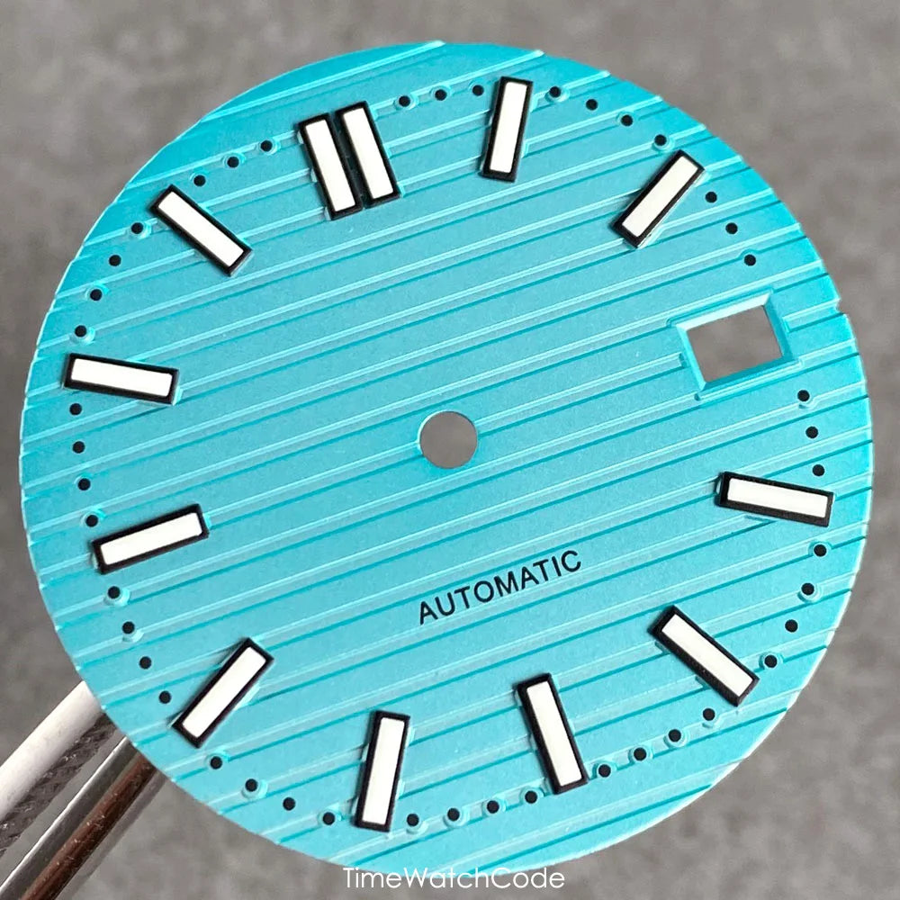 Nautilus Dial For NH35 movement NH36 NH38 NH70 NH71 NH72 29.2mm green Luminous Hands set