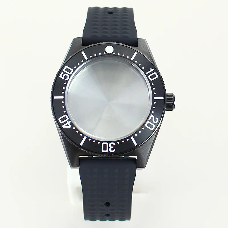 40mm Diver Case Stainless Steel Sapphire For Mod SPB149J1 NH34 NH35 NH36 NH70 4R36 Movement RubberStrap