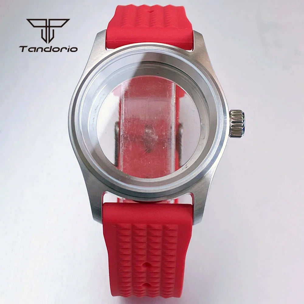 Pilot Watch Case Stainless Steel 36mm/39mm +Watchband Sapphire Fit NH34 NH35 NH36 ETA2824 PT5000 Miyota8215 821A Movt