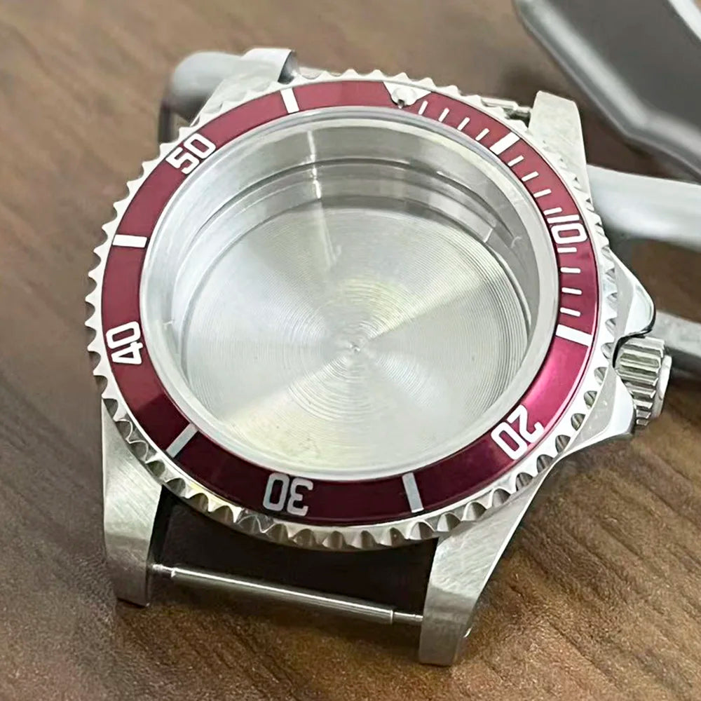 Retro Diver case 39mm,10bar waterproof stainless steel sapphire crystal case, suitable for NH34, NH35, NH36 mechanical movement accessories