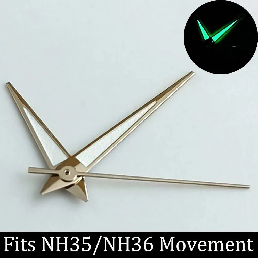 high-quality Watch accessories watch pointer NH series 35 NH36 hands green luminous suitable for N H35/ NH36 movement