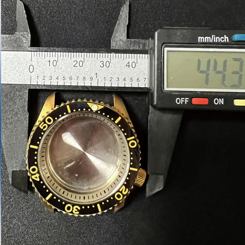 41mm Aluminum Bronze SKX007 Case Sapphire Glass Suitable For NH35/36 Movement 20Bar
