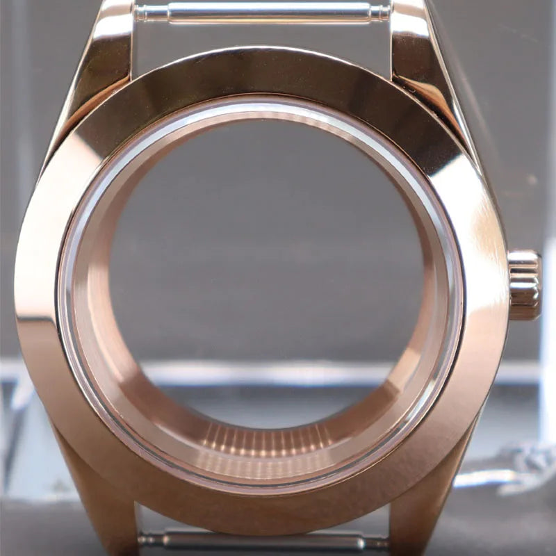 Explorer Watch Case 36mm/39mm Silver Rose Gold yellow Gold Two tone Sapphire 316L stainless Steel For Nh35 Nh36 NH34 NH38 Nh70 Miyota 8215 8285Movement