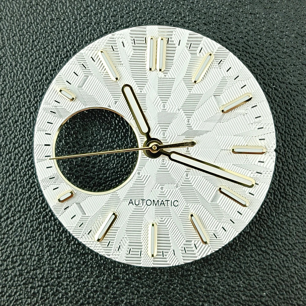 NH38 Watch Dial man watch Custom logo dial green luminous suitable for NH38 movement watch accessories