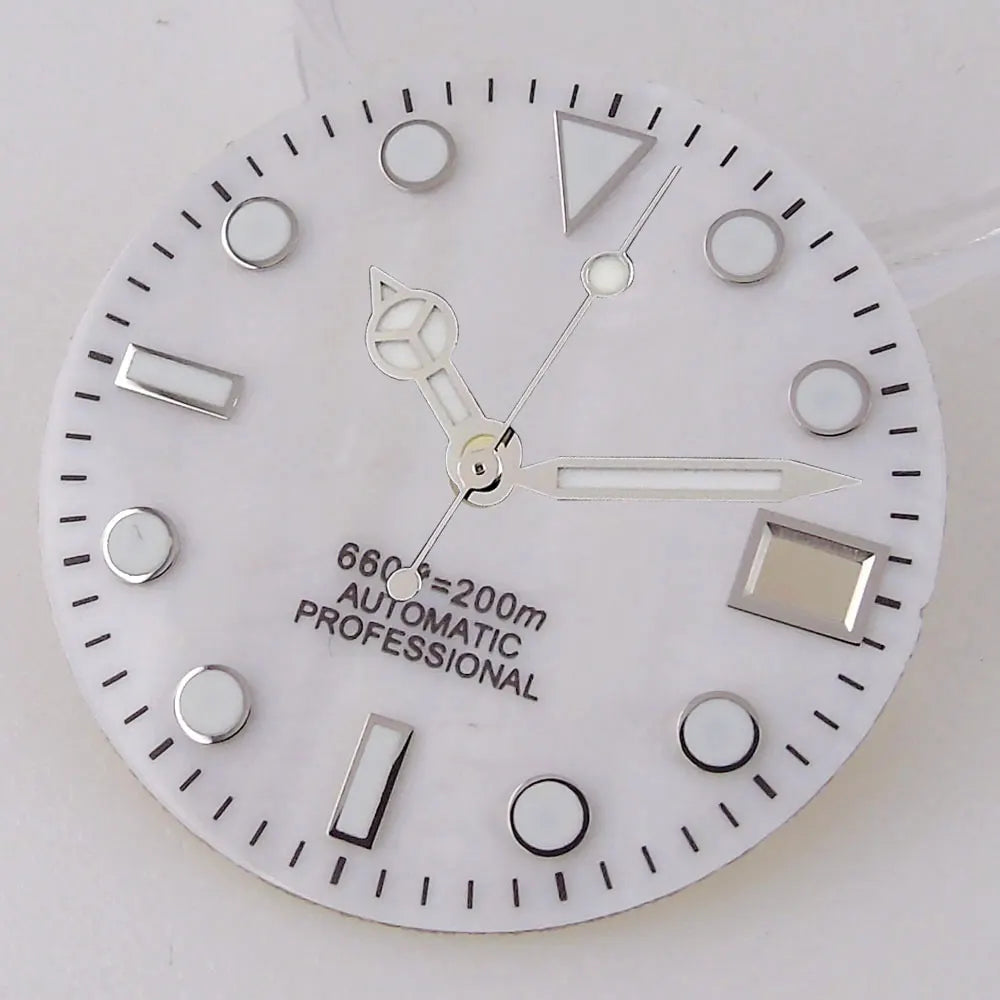 SUB MOP Watch Dial 29mm para sa NH 35 NH 36 D iver na Mga Bahagi ng Relo Itim/Kahel/Puti 3.8/3 dial feet Berde Luminous