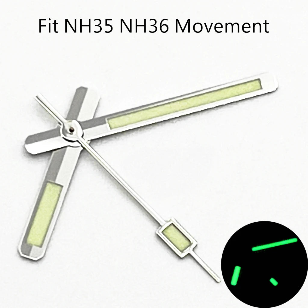NH35 Luminous Watch Hands Fit NH35 NH36 PT5000 ETA2836 2824 DG2813 3804 Miyota8215 8205 821A Movement Watch Accessories