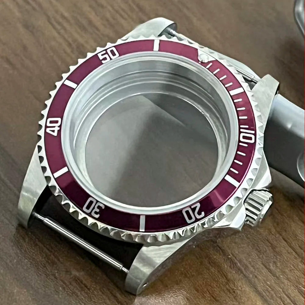 Retro Diver case 39mm,10bar waterproof stainless steel sapphire crystal case, suitable for NH34, NH35, NH36 mechanical movement accessories