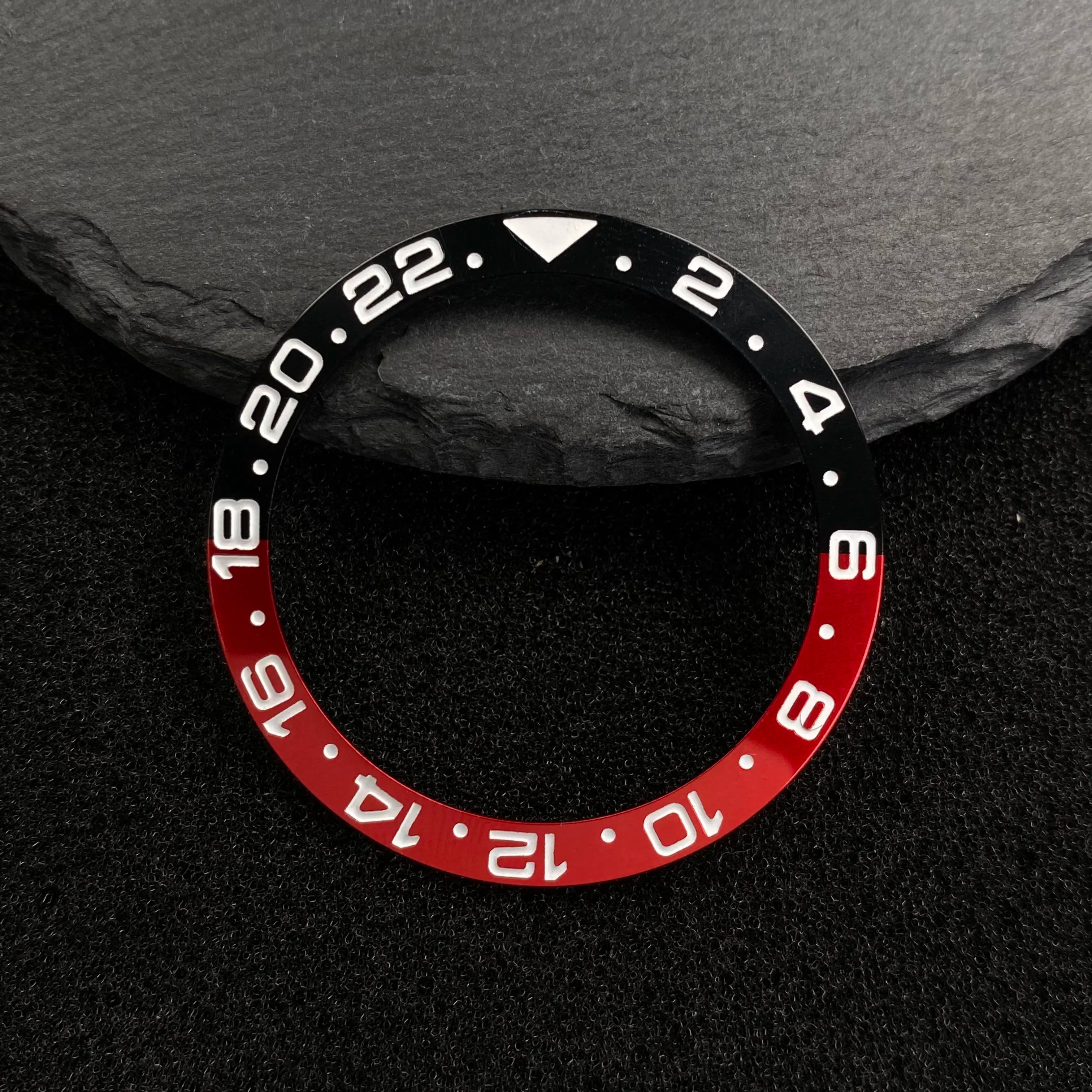 Submariner Bezel NH35 38mm bezel insert red Hands Watch Hands Blue Green Luminous Red Green Blue Hands For NH35/36/4R/7S Movement Watches Parts