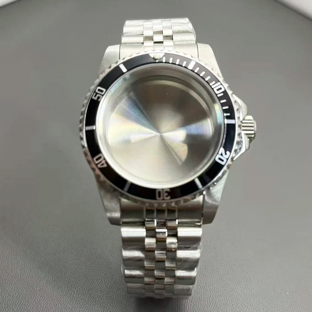 Retro Diver case 39mm,10bar waterproof stainless steel sapphire crystal case, suitable for NH34, NH35, NH36 mechanical movement accessories