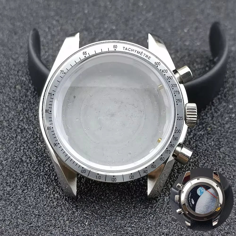 39.7mm watches metal case FIT VK63 movement case watch accessories watch parts Fits 20mm strap Watch Box