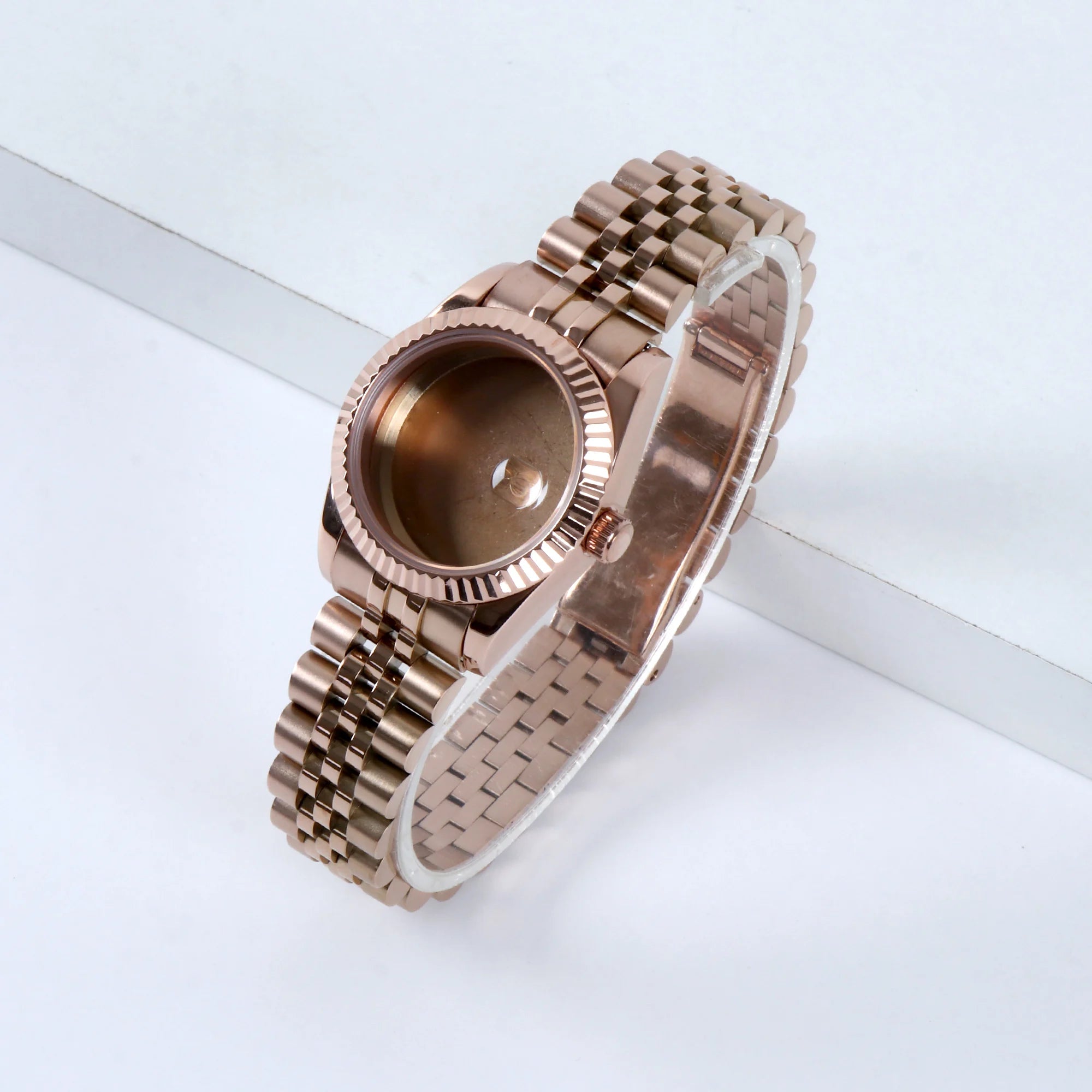 31mm Case For NH05 Movement Watch Accessories Fit 24.5mm Dial Watch Case Stainless Steel Women Automatic Watch Sapphire Glass