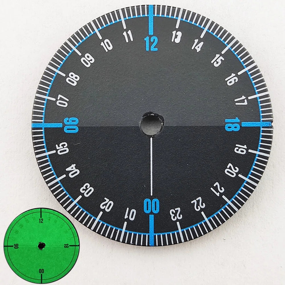 28.5mm dial 24-hour NH35 dial Full luminous dial suitable for NH34 NH35 NH36 movement green luminous watch parts FOR WATCH DIAL