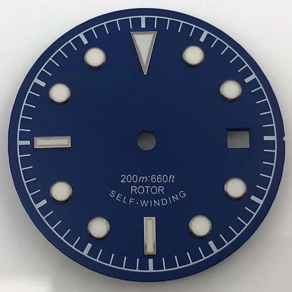 30.5mm Dial For 41MM Black Bay Mod Green Luminous NH35 NH36 ETA2836/2824 Miyota8205/8215/821A