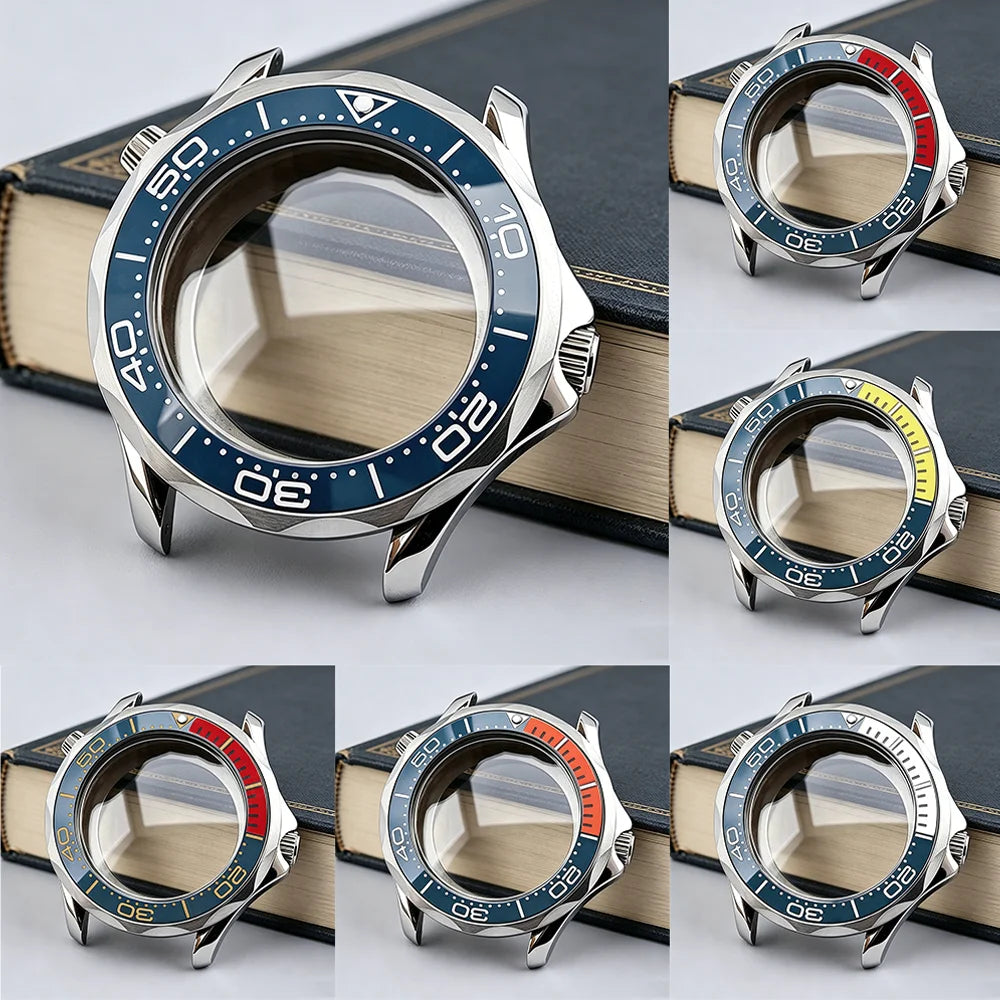 42mm NEW Seamaster Case with 31.5mm Dial 38mm bezel insert Fits NH35 movement Sapphire Stainless steel 10bar