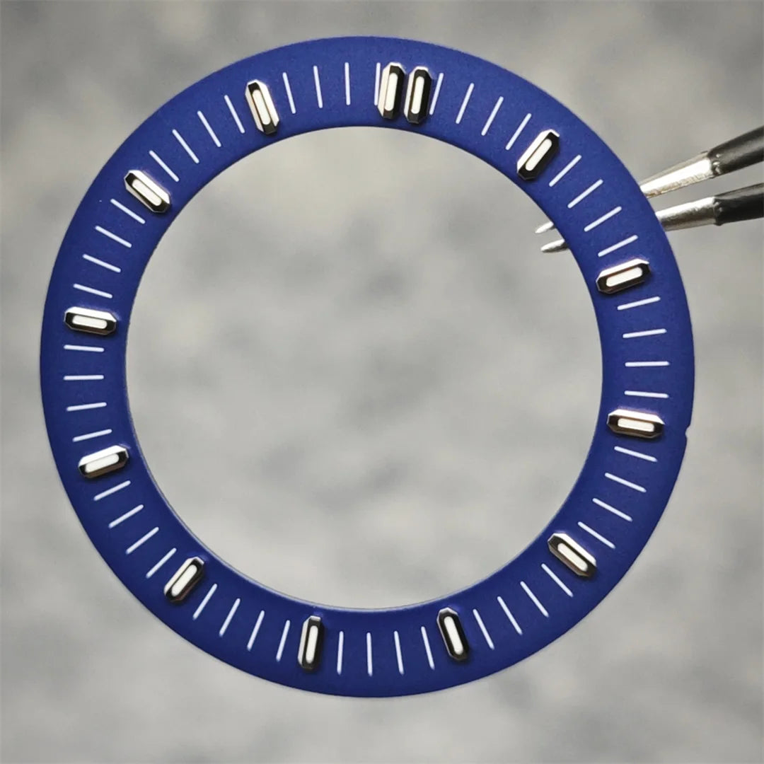 31mm Watch Dial Hollowed Out Surface Green Luminous Watch Faces Accessories Repair Parts NH70/NH35 / NH36 Movement