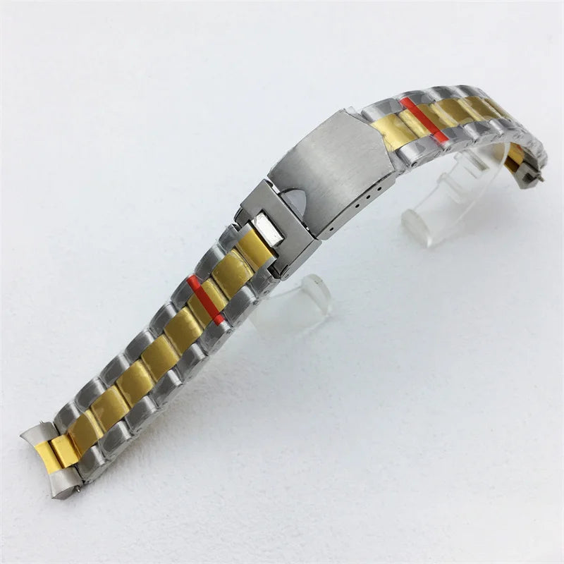 20mm 904L Solid Stainless Steel Bracelet silver Black Rose gold Strap Fits 39mm BB58 Watch Case
