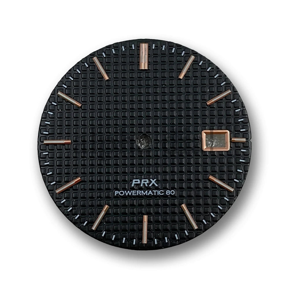 31.8mm Watch Dial No Logo Waffle Texture Thin Markers Watch Dial Mod Fit For PRX AP Seiko NH35/36 Movement Case Parts Hands Accessories