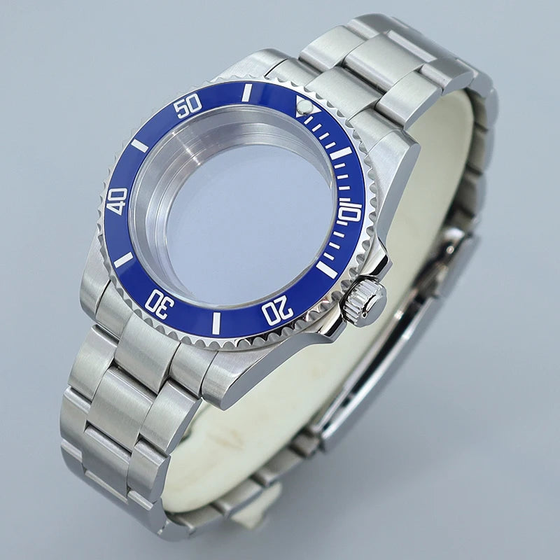 40MM Submariner watch case Eta2824 Sw200 PT5000 Sloping Bezel Sapphire GMT Yacht Master