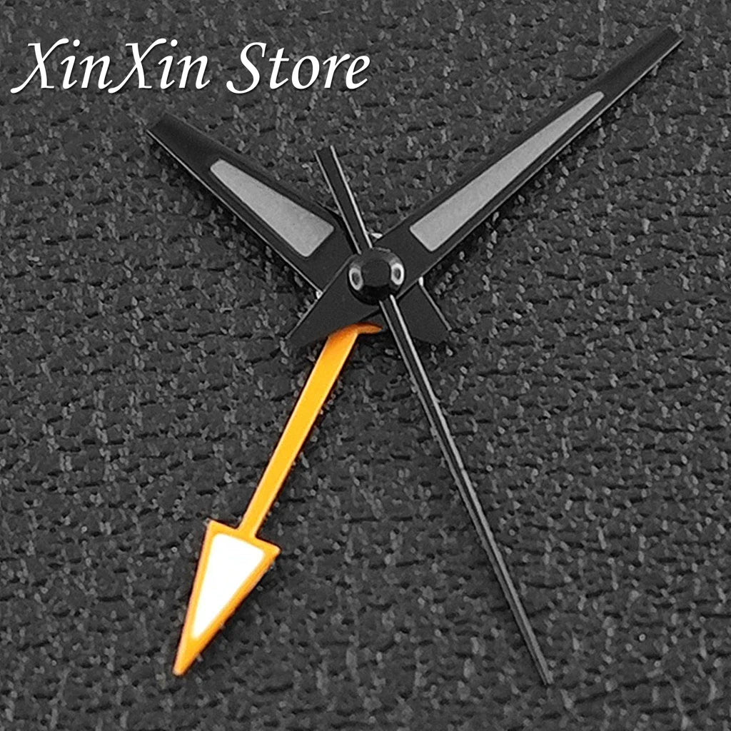 GS 4 Pointers NH34A GMT Watch Hands C3 Green Luminous Watch Needles for NH34 NH35 NH36 NH38 Movement