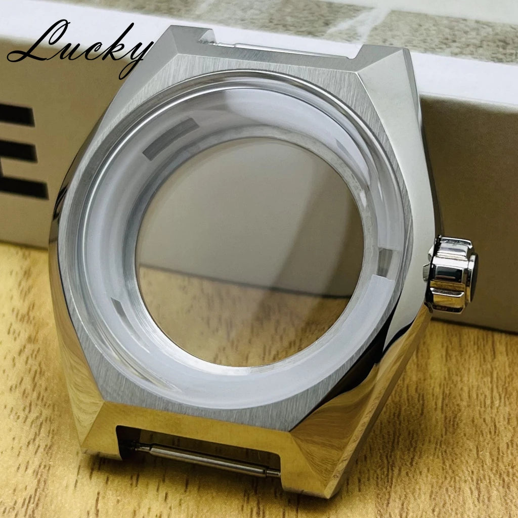 Premium Tokyo Lion Watch Cae 41mm NH35 Mineral Glass Waterproof Case Suitable For 33mm Dial Fit NH35 NH36 NH38 Movemen