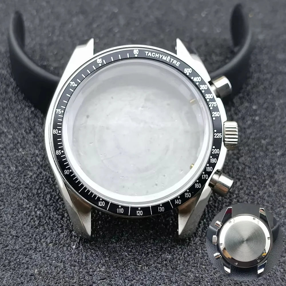 39.7mm watches metal case FIT VK63 movement case watch accessories watch parts Fits 20mm strap Watch Box