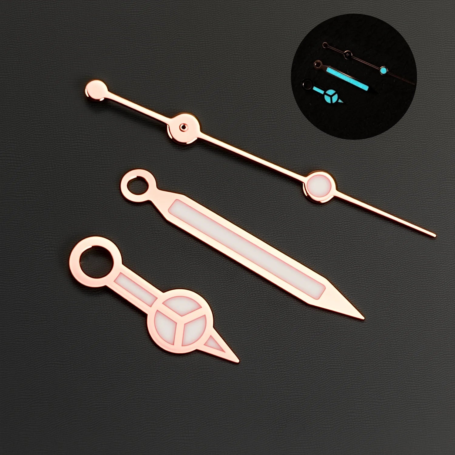 Benze NH35 Hands Silver Rose Gold Watch Hands Blue Green Luminous Red Green Blue Hands For NH35/36/4R/7S Movement Watches Pointers