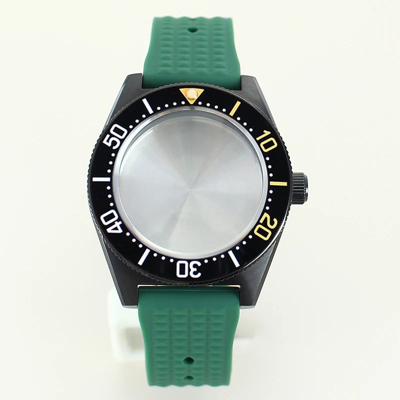 40mm Diver Case Stainless Steel Sapphire For Mod SPB149J1 NH34 NH35 NH36 NH70 4R36 Movement RubberStrap