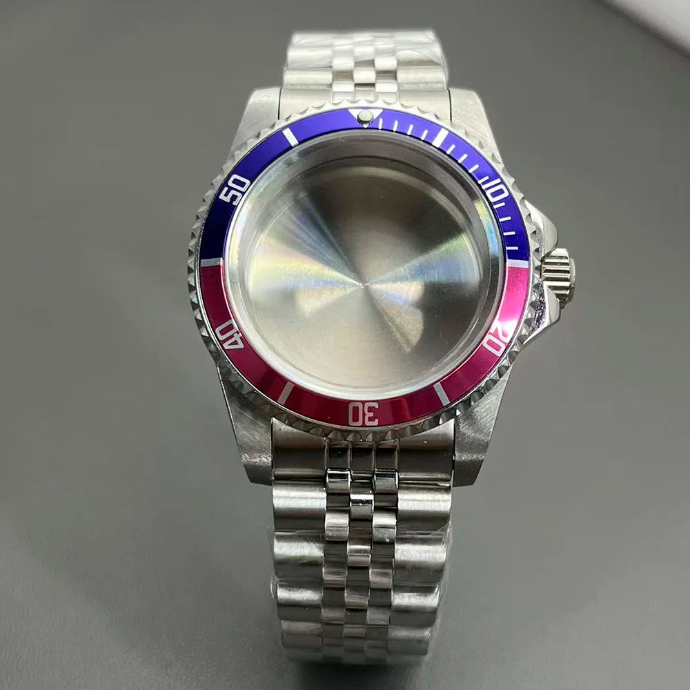 Retro Diver case 39mm,10bar waterproof stainless steel sapphire crystal case, suitable for NH34, NH35, NH36 mechanical movement accessories