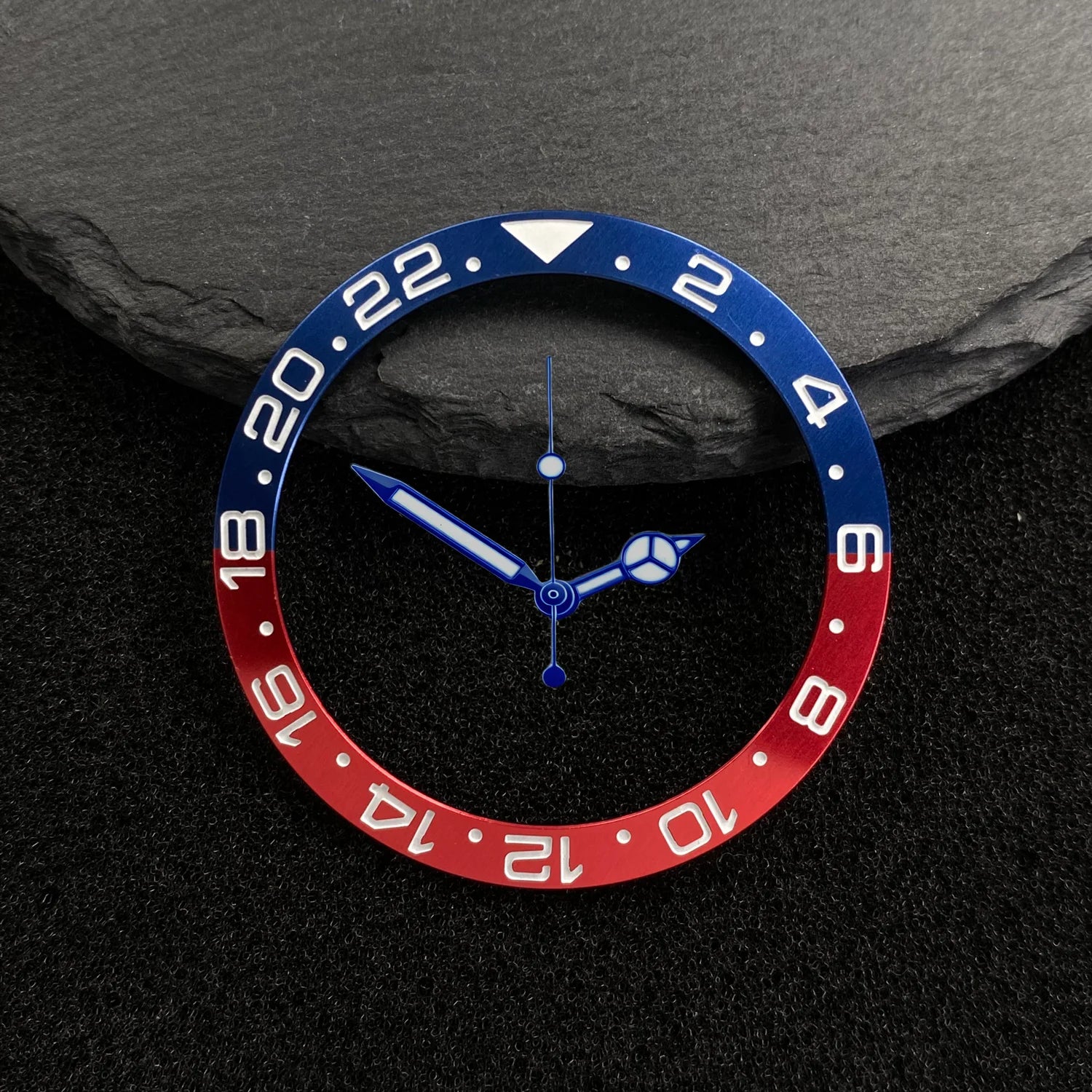 Submariner Bezel NH35 38mm bezel insert red Hands Watch Hands Blue Green Luminous Red Green Blue Hands For NH35/36/4R/7S Movement Watches Parts