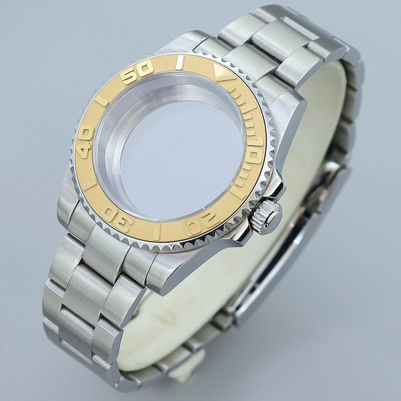 40MM Submariner watch case Eta2824 Sw200 PT5000 Sloping Bezel Sapphire GMT Yacht Master