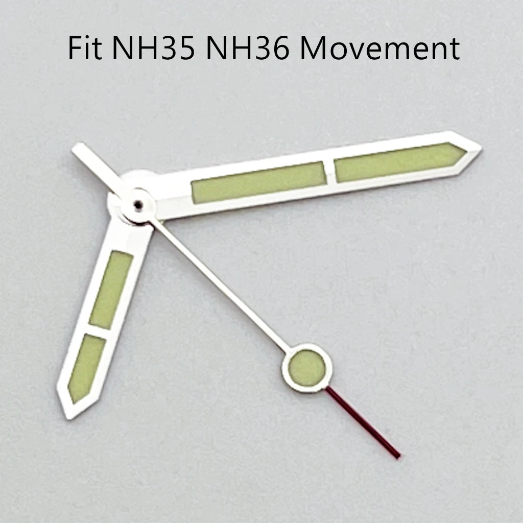 NH35 Hands Silver Watch Hands Fit NH35 NH36 PT5000 ETA2836 2824 DG2813 3804 Miyota8215 8205 821A Movement Watch Accessories