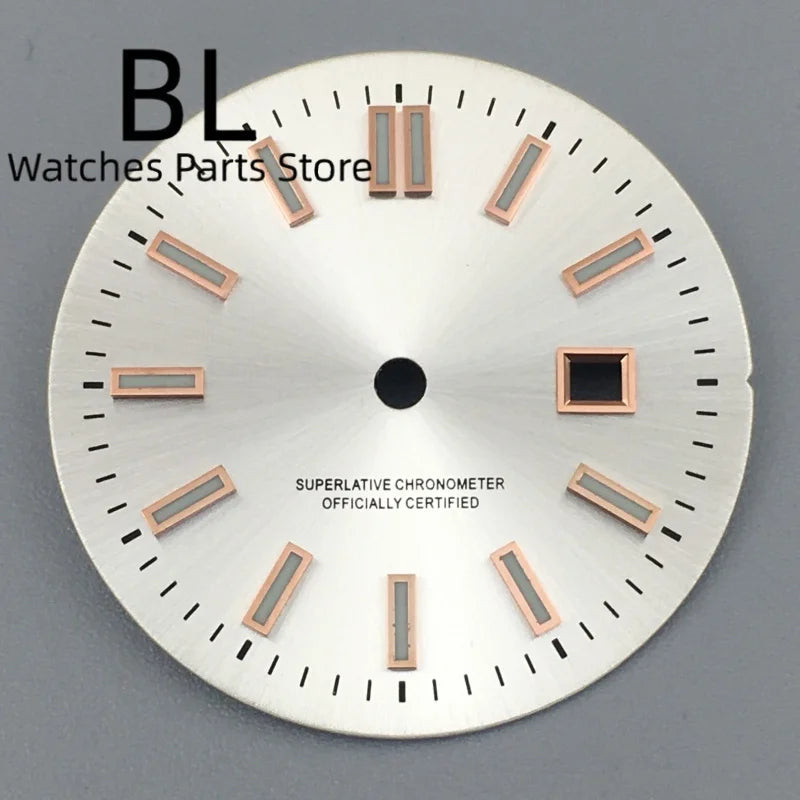 24.5MM Dial for women's watch Sunburst NH05 Watch Dial Gold Rose Sticks Number Women's Mechanical Watch Modified Parts Fit 31mm NH05 NH06 Watch